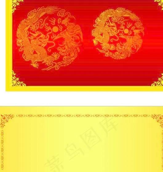经典边框边花卡背景矢量图CDR格式cdr矢量模版下载