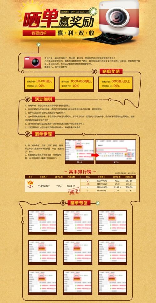 网页活动页面图片psd模版下载