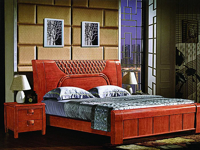 实木床背景图片(4334X3267(DPI:400))psd模版下载