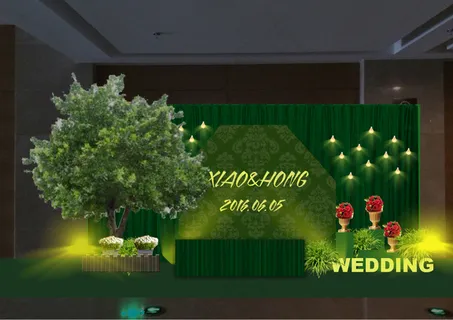 森系婚礼签到区设计