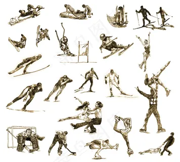 草案的运动项目的笔触