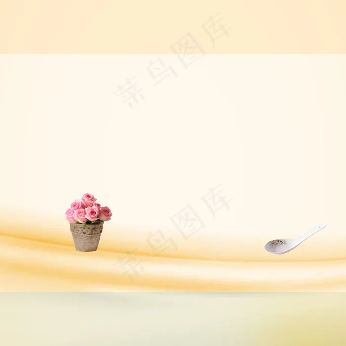 淘宝清新家居花篮背景