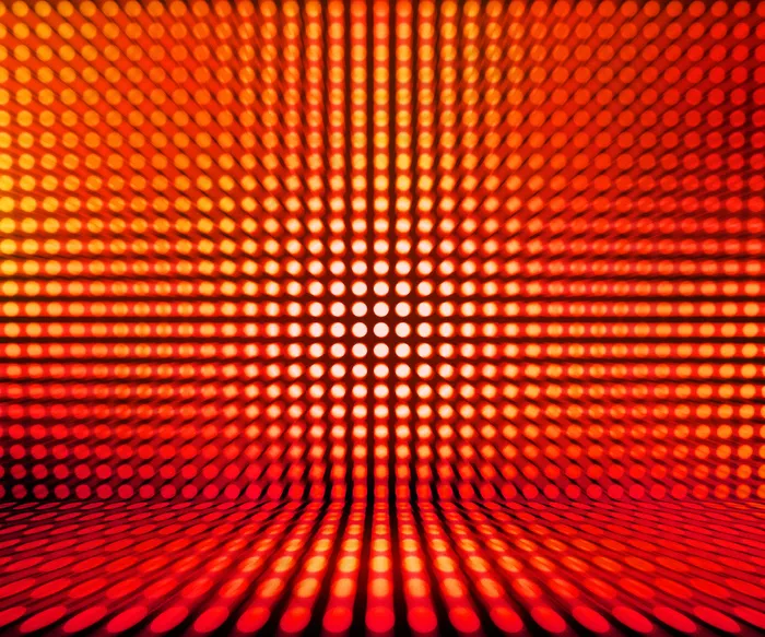 红色LED舞台灯光背景