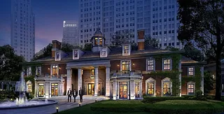 别墅小区建筑透视图