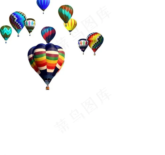热气球图片psd模版下载