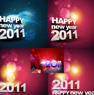 2011年新年快乐背景矢量素材