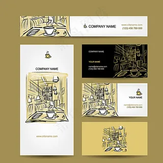 咖啡厅名片图片