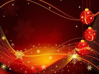 精美圣诞节彩球背景矢量素材二
