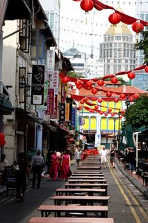 新加坡 美食一条街图片