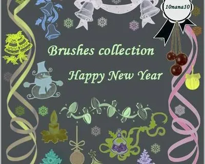 高清晰圣诞节喜庆素材PS笔刷 高清晰圣诞节喜庆素材PS笔刷