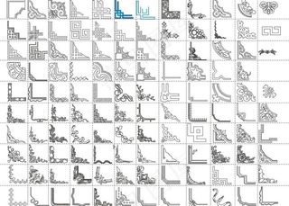 欧式边角花纹图片