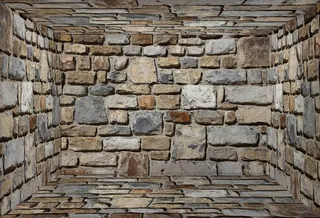 方块砖块背景墙