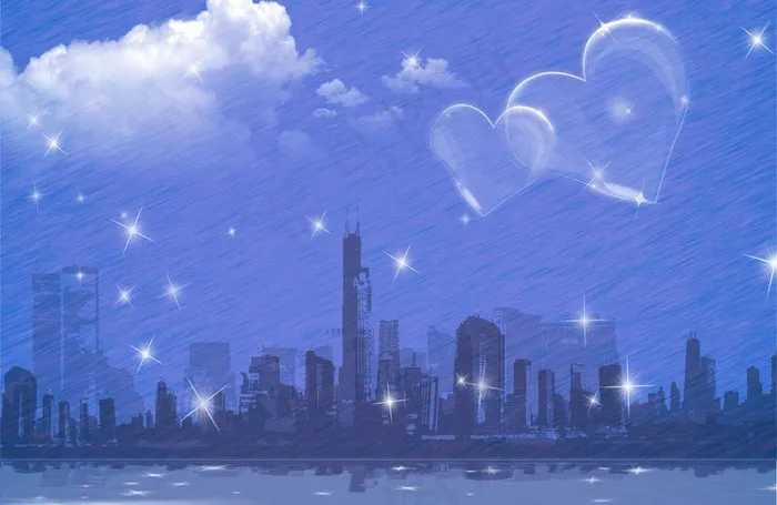 夜晚城市图片cdr矢量模版下载