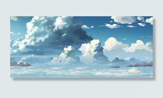 漫画风格云彩图片