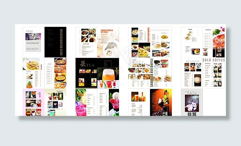 西餐菜单 猫窝菜单图片(210X295)cdr矢量模版下载