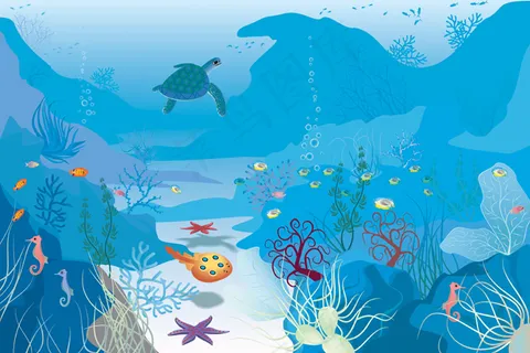 海底世界卡通 海底世界卡通