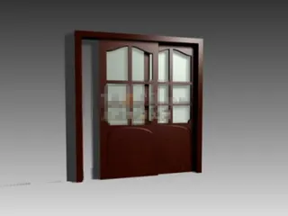 现代风格的浴室门