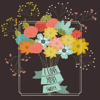 手绘水彩花卉花朵鲜花