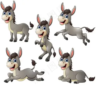 小毛驴漫画图片