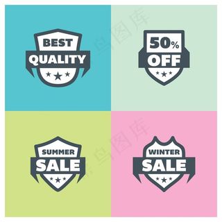 夏季销售的徽章