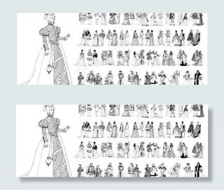 文艺复兴时期的传统人物矢量素材