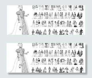 文艺复兴时期的传统人物矢量素材