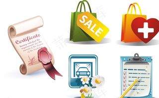 手提袋 古典卷轴 签到表图片