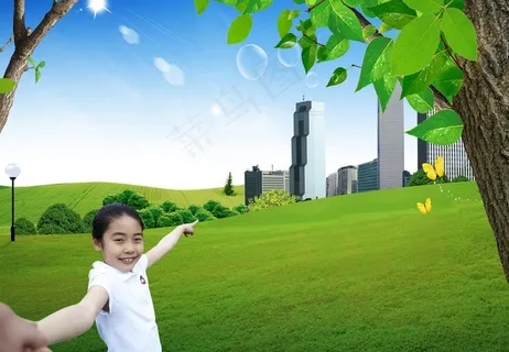 蓝天白云风景图片