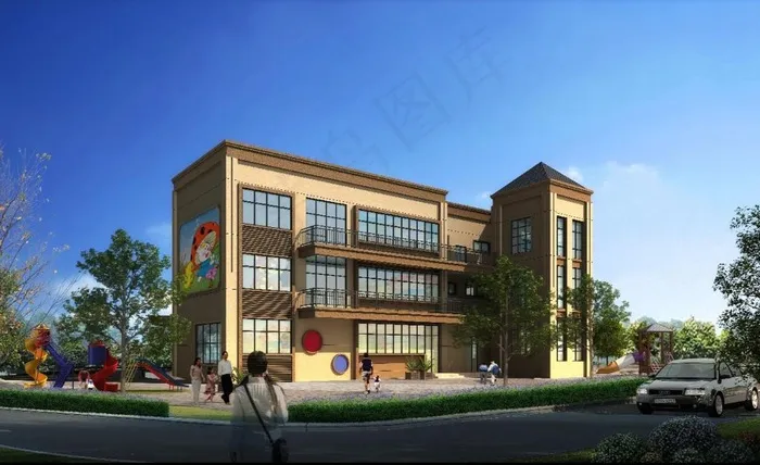 幼儿园效果图(4500X3375(DPI:72))psd模版下载
