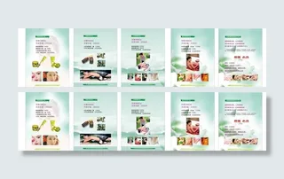 美容宣传单页图片