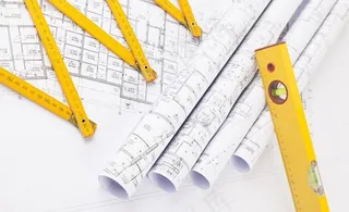 建筑工程设计手稿图片