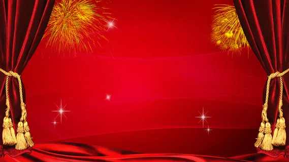 红色喜庆晚会背景图片素材
