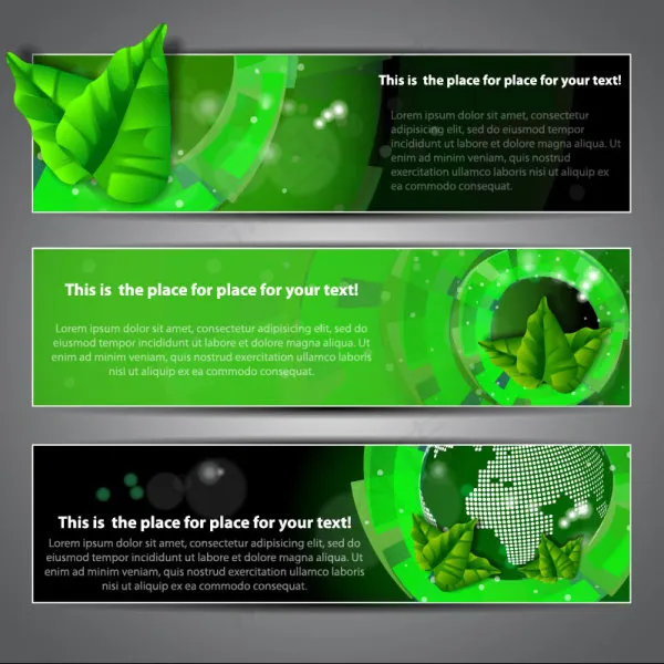 绚丽banner标贴03—矢量素材eps,ai矢量模版下载