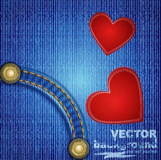 牛仔裤的设计元素矢量背景05