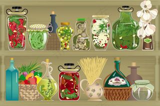 卡通橱窗商店04—矢量素材