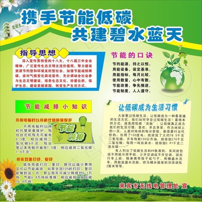 节能低碳cdr矢量模版下载