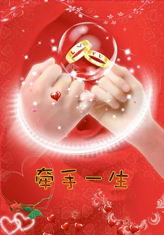 牵手一生情人节图片