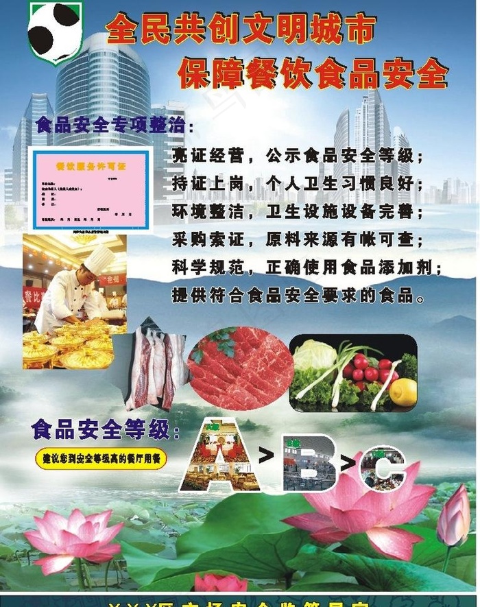 创文食品安全宣传图片cdr矢量模版下载