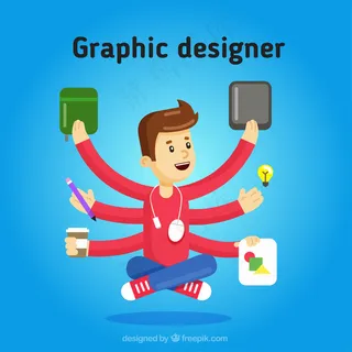 多任务的图形设计师