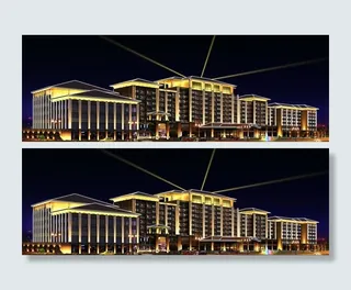 酒店亮化工程设计效果图