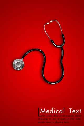 听诊器医疗海报创意海报