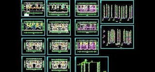 十六层商住楼平面图
