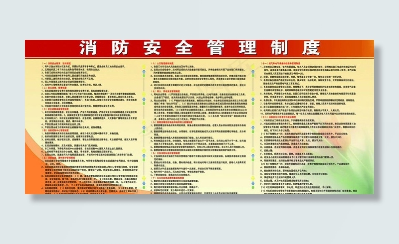消防安全管理制度图片psd模版下载