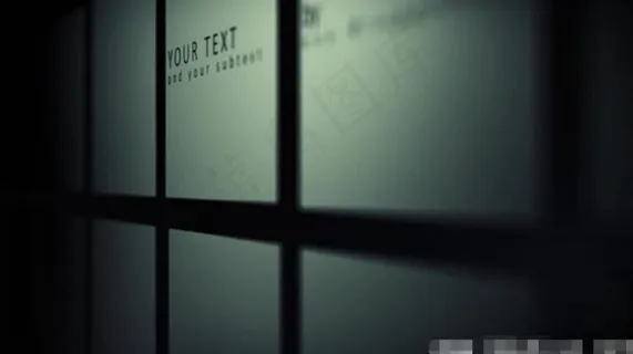 创意方形图片文字标题动画AE模版