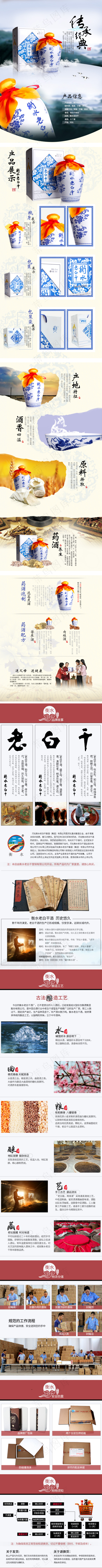 青花瓷白酒详情页