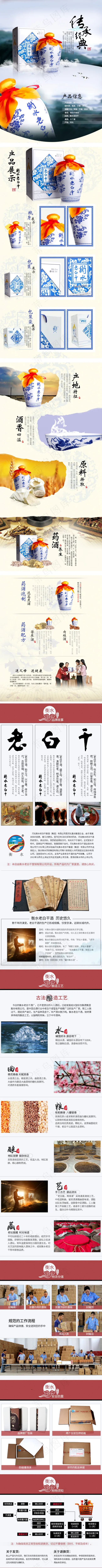 青花瓷白酒详情页