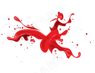 指甲油  红色液体