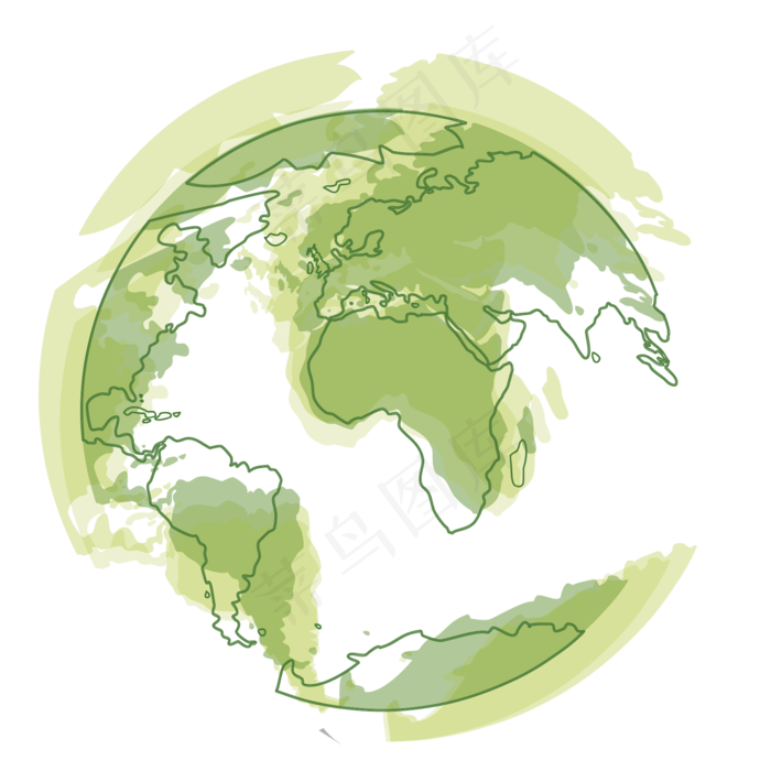 手绘保护蓝色地球设计海报素材