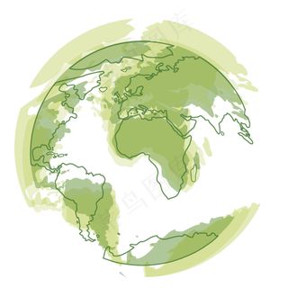 手绘保护蓝色地球设计海报素材