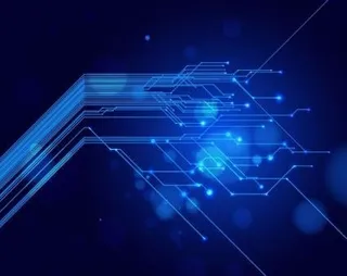 蓝色的光矢量背景